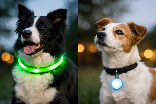 LED nyakörv vagy villogó medál: melyik jobb?