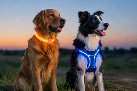 LED nyakörv vagy hám: melyik látszik jobban?