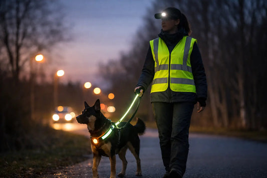 Esti séta láthatóság növelése kutyával