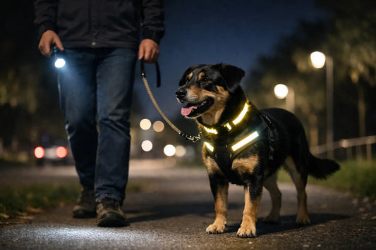 Kutyaséta sötétben: így marad biztonságos